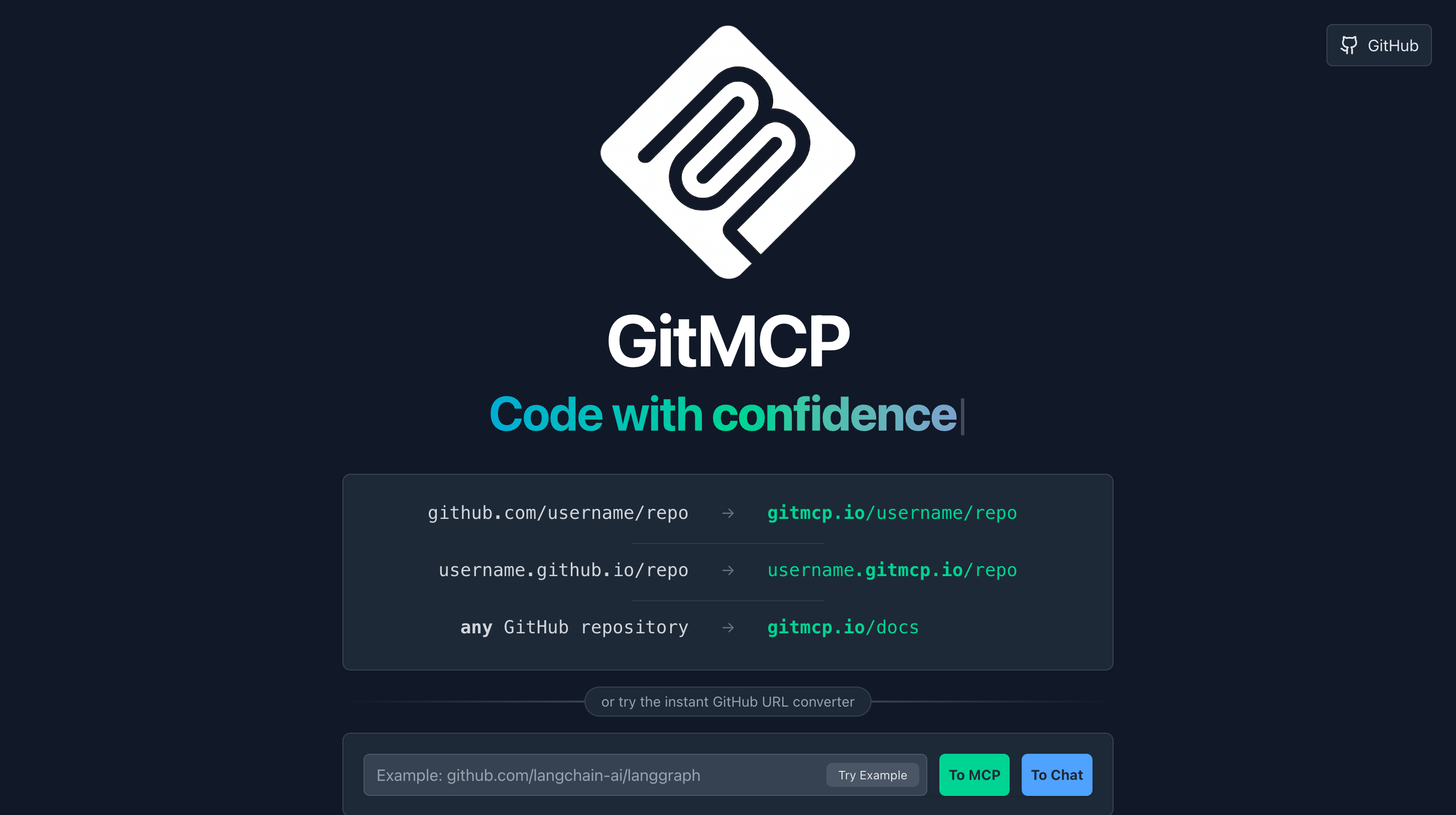 GitMCP Website